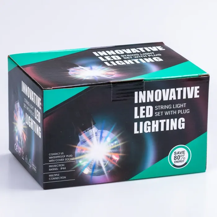 Гірлянда вулична в стилі ретро світлодіодна G40 на 20 LED ламп довжиною 10 метрів жовта (1733073Y) - зображення 9