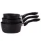 Набір ковшів 3 предмети чорний (HP655)