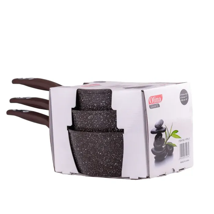 Набір ковшів 3 предмети коричневий (HP656) - зображення 2