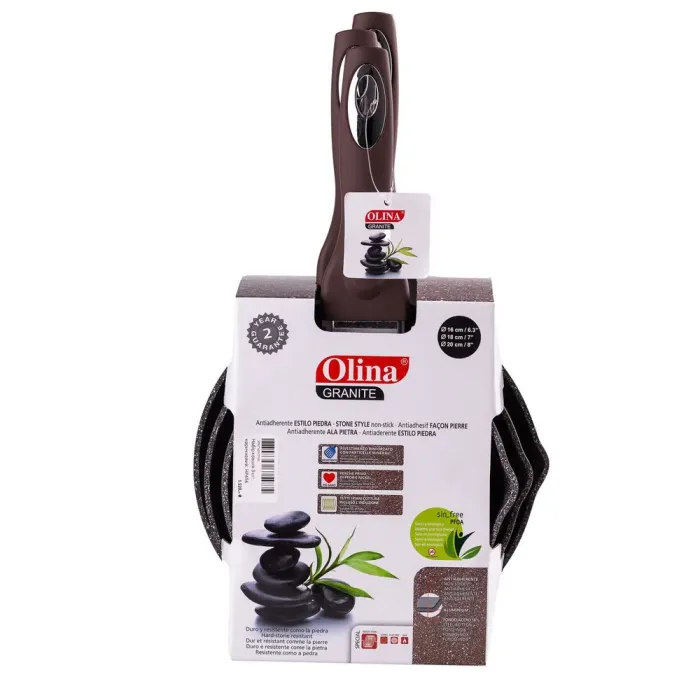 Набір ковшів 3 предмети коричневий (HP656) - зображення 5