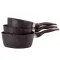 Набір ковшів 3 предмети коричневий (HP656)