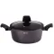 Кастрюля с антипригарным гранитным покрытием и толстым дном 24 см. (HP657)