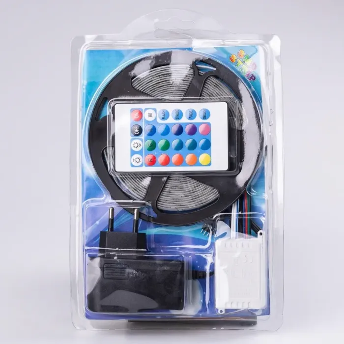Світлодіодна стрічка з пультом 5 м водостійка LED світлодіодна (3258RGB) - зображення 10
