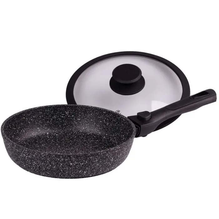 Сковорода с крышкой и антипригарным гранитным покрытием 22 см (HP663) - изображение 3