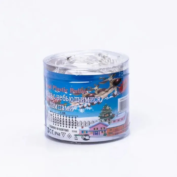 Гирлянда штора 1,5х1,5 м 160 LED светодиодный медный провод 8 нитей Синий (ZWM2160LEDBL) - изображение 9