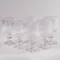 Келих для вина фігурний прозорий ребристий з товстого скла набір 6 шт (HP7114)