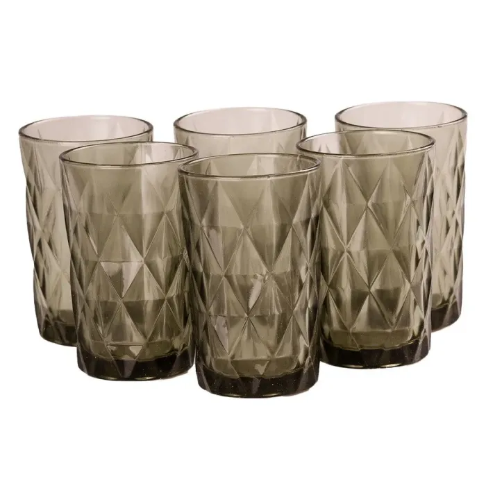 Стакан для напитков гранитный из толстого стекла набор 6 шт. - изображение 3