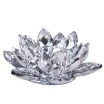 Свічник Лотос скляний під кришталь 5 см (HP439)