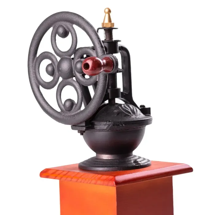 Кофемолка ручная с деревянным ящиком механическая с регулировкой помола. (HP737) - изображение 3