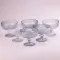 Креманка для мороженого прозрачная ребристая из толстого стекла 6 шт. (HP7117BL)