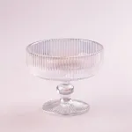 Креманка для морозива фігурна прозора ребриста з товстого скла набів 6 шт Rainbow (HP7117RB)