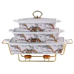 Мармиты керамические прямоугольные с крышкой от 1.8 л до 1 л.