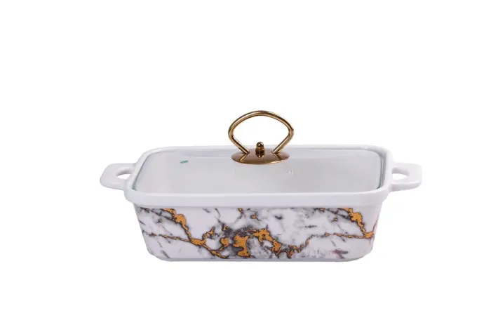 Мармиты керамические прямоугольные с крышкой от 1.8 л до 1 л. - изображение 2