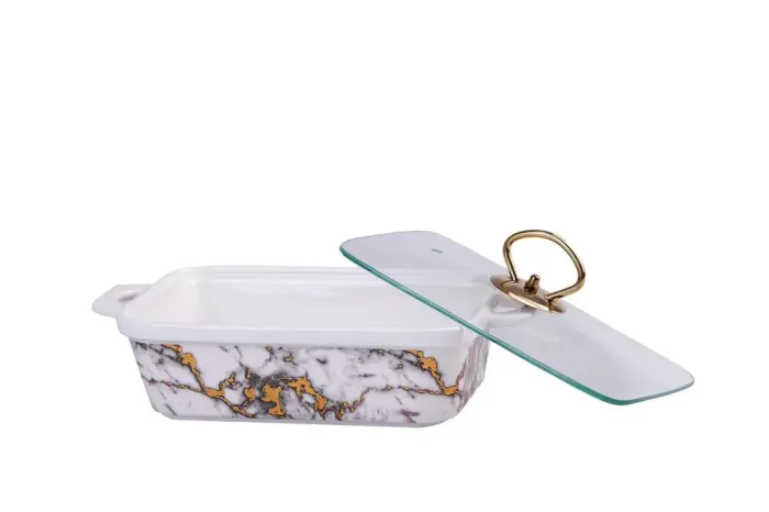 Мармиты керамические прямоугольные с крышкой от 1.8 л до 1 л. - изображение 3