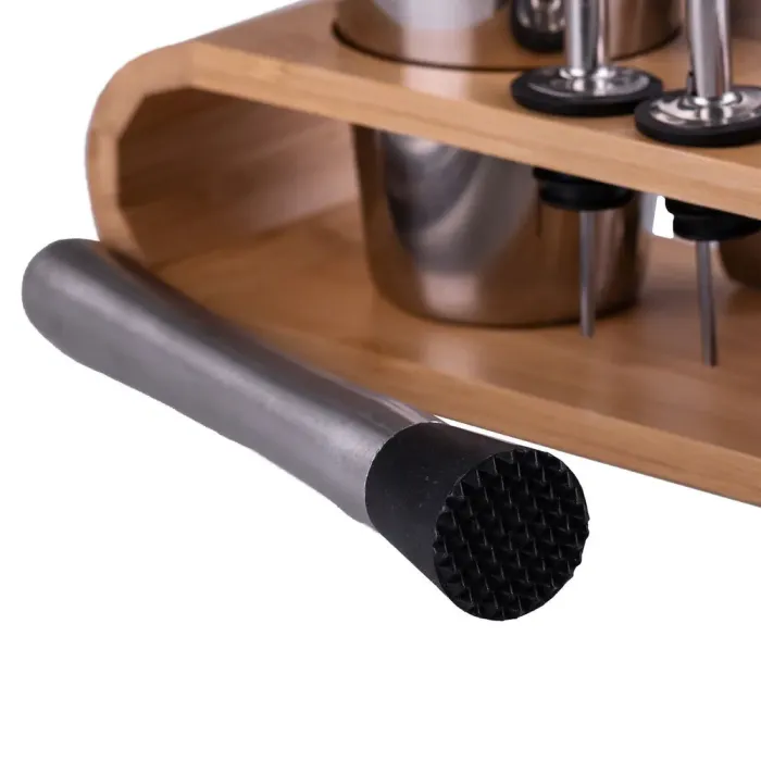 Набір бармена професійний з підставкою на 10 предметів для приготування коктейлів (HP736) - зображення 3