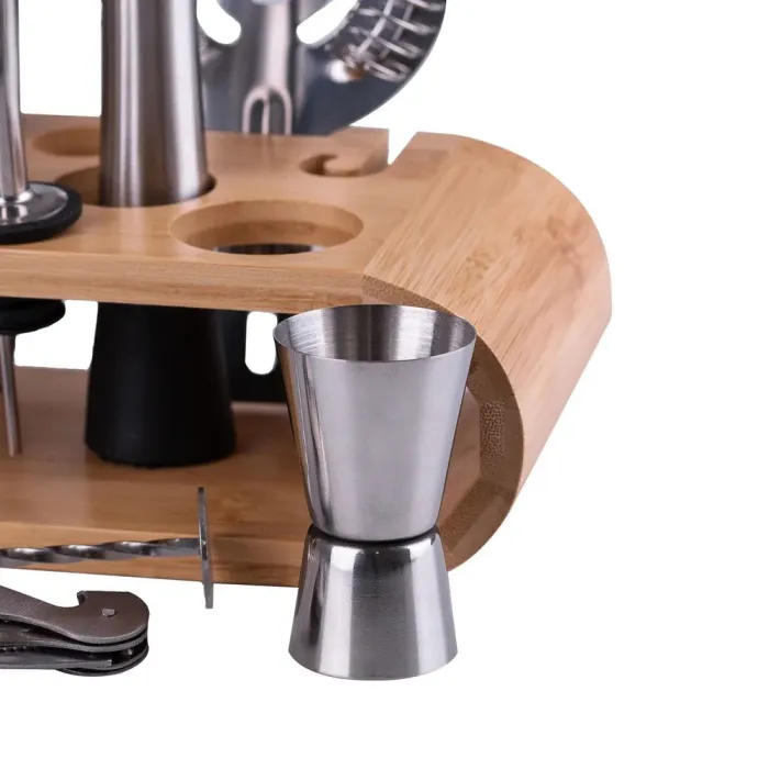 Набір бармена професійний з підставкою на 10 предметів для приготування коктейлів (HP736) - зображення 4