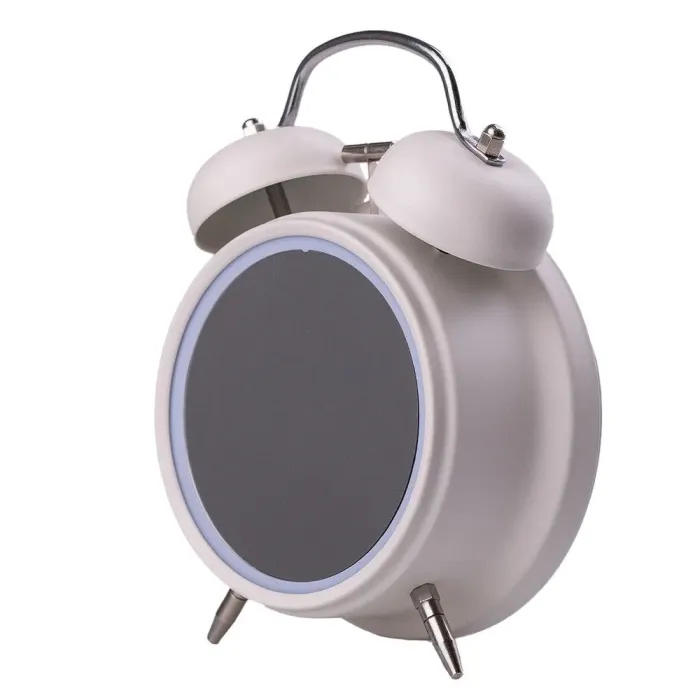 Годинник настільний цифровий електронний led з будильником на батарейці АА (HP223W) - зображення 1