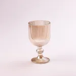 Келих для вина фігурний прозорий ребристий з товстого скла набір 6 шт Tea Color (HP7114TC)