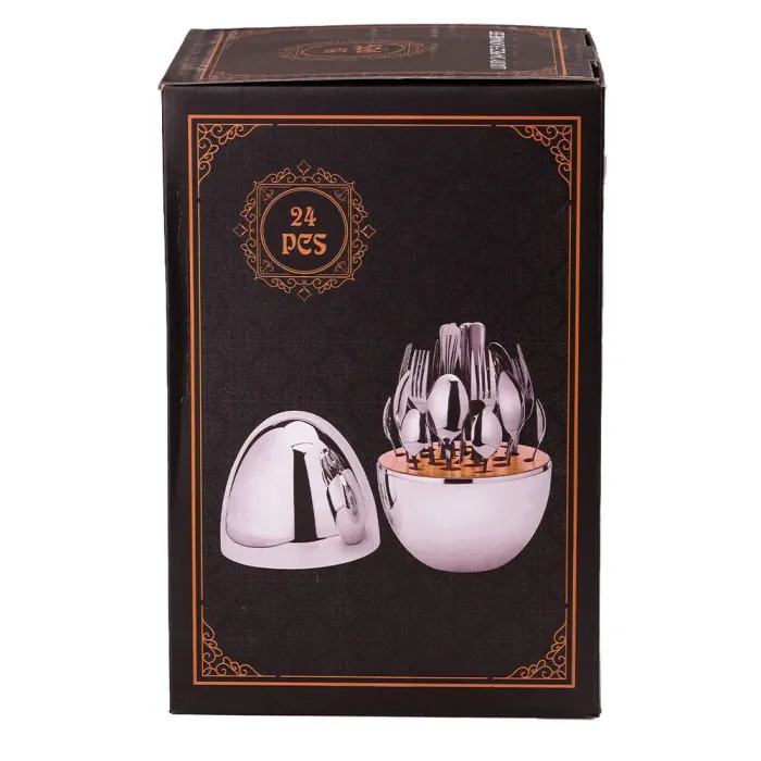 Набор столовых приборов из нержавеющей стали 24 шт. - изображение 4