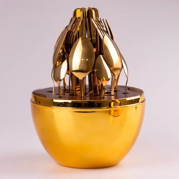 Набор столовых приборов из нержавеющей стали 24 шт. - изображение 2