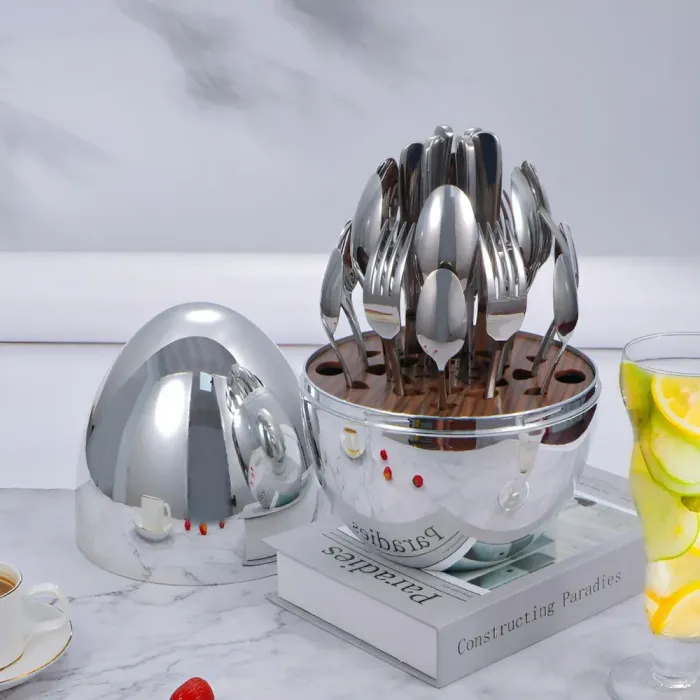 Набор столовых приборов из нержавеющей стали 24 шт. - изображение 2