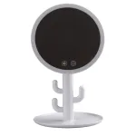 Дзеркало настільне кругле з led підсвічуванням Кактус для макіяжу (HP716)