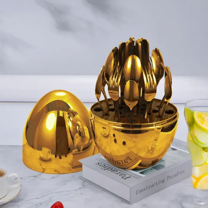 Набор столовых приборов из нержавеющей стали 24 шт. - изображение 4