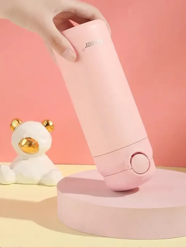 Термос металлический 280 мл термокружка из нержавеющей стали до 12 часов Розовый (YLS80158P) - изображение 10