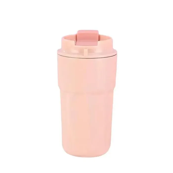 Термос металлический 450 мл термокружка из нержавеющей стали до 12 часов Розовый (HP153P) - изображение 5