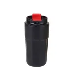 Термос металевий 450 мл термокухоль із неіржавкої сталі до 12 годин Чорний (HP153B)