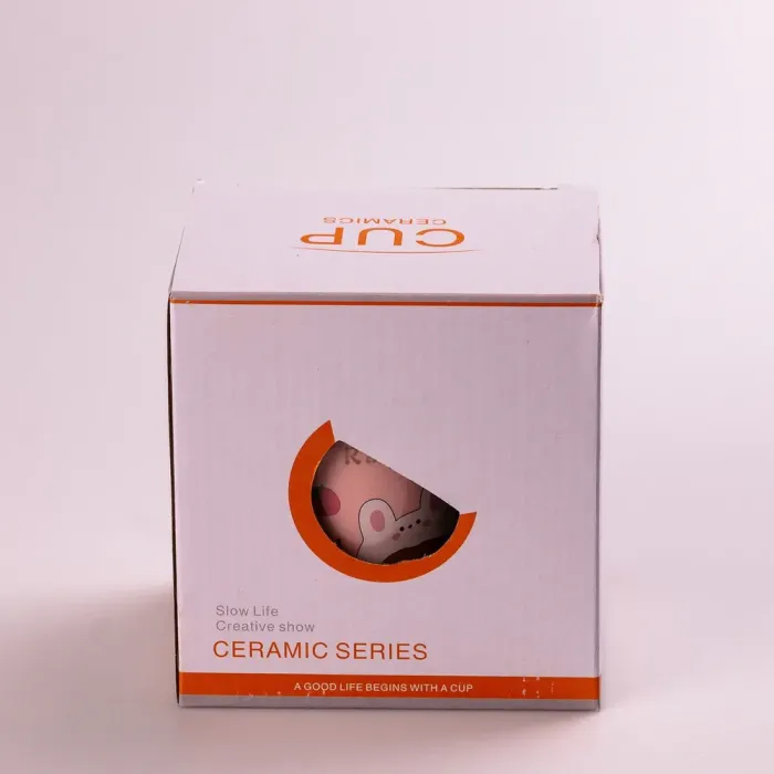 Кружка керамическая 420 мл Cute girl с крышкой Желтый (HPCY8240Y) - изображение 3