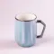 Чашка керамічна 450 мл у дзеркальній глазурі Блакитний (HPCYM0885BL)