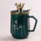 Чашка керамическая 400 мл Queen of Everything Зеленый (HPCYM0863GR)