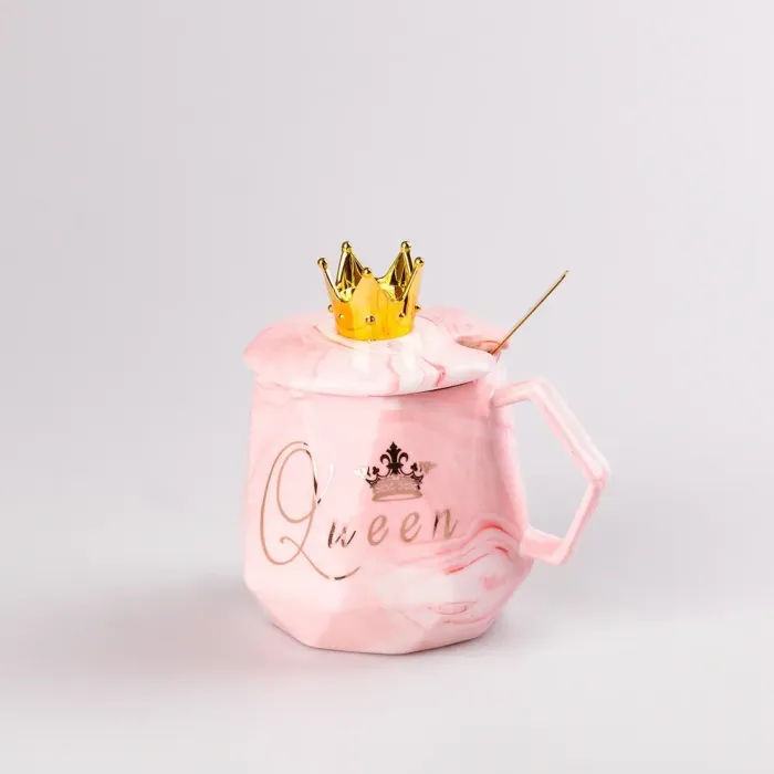 Набор керамических чашек 400 мл Queen&King 2 штуки (HPCYYDX1322) - изображение 2