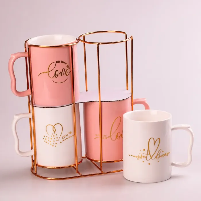 Набор керамических чашек 400мл. (HPCYA3675) - изображение 3