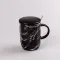 Чашка керамічна 420 мл Мармур Чорний (HPCY8312B)