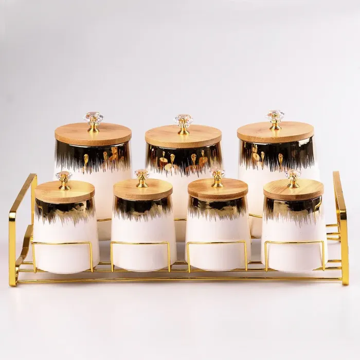 Набор для специй на подставке 7 предметов (HPCY782A) - изображение 1