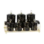 Набор для специй на подставке Мрамор 7 предметов (HPCY792AB)