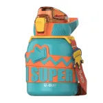 Термос дитячий з ремінцем та напувалкою 560 мл з нержавіючої сталі до 12 годин (HPGM8852LBL)