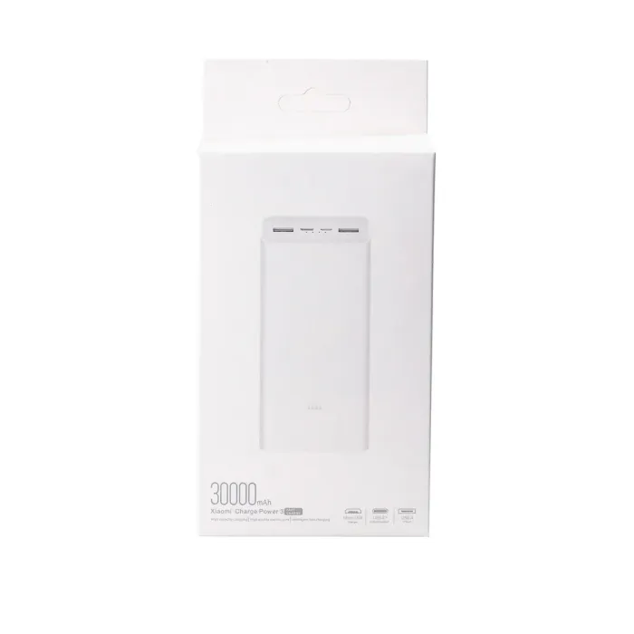 Повербанк Xiaomi 30000 mah powerbank Туре-С / Micro-USB / USB-C / USB-A 2 кабелі в комплекті (UR504) - зображення 4
