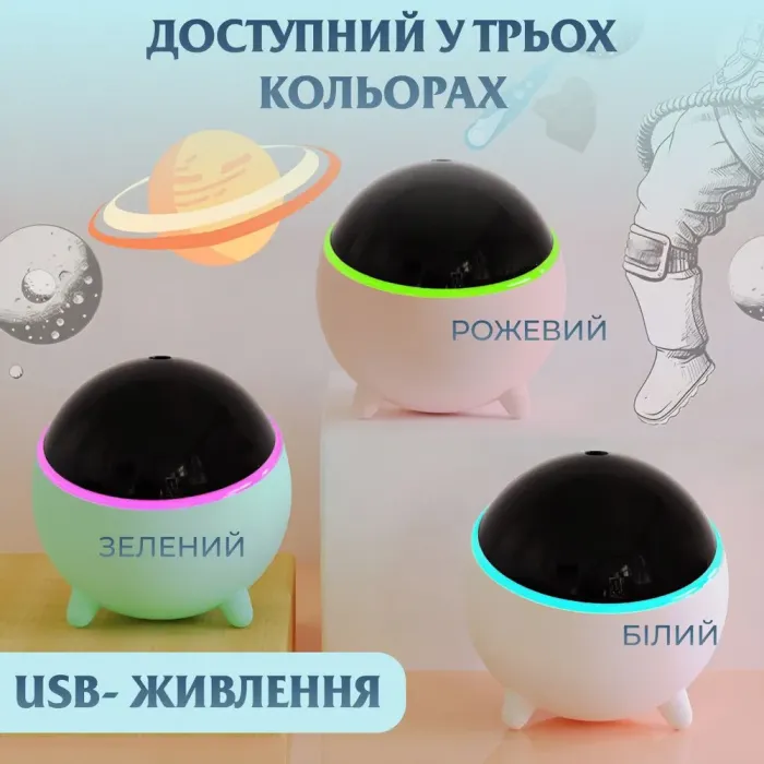 Увлажнитель воздуха для дома портативный USB 300 мл ароматический диффузор (HPBH16985W) - изображение 7