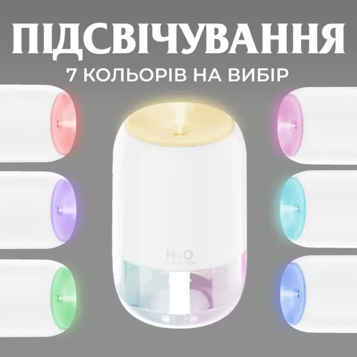 Увлажнитель воздуха для дома портативный USB 200 мл ароматический диффузор (HPBH16991W) - изображение 7