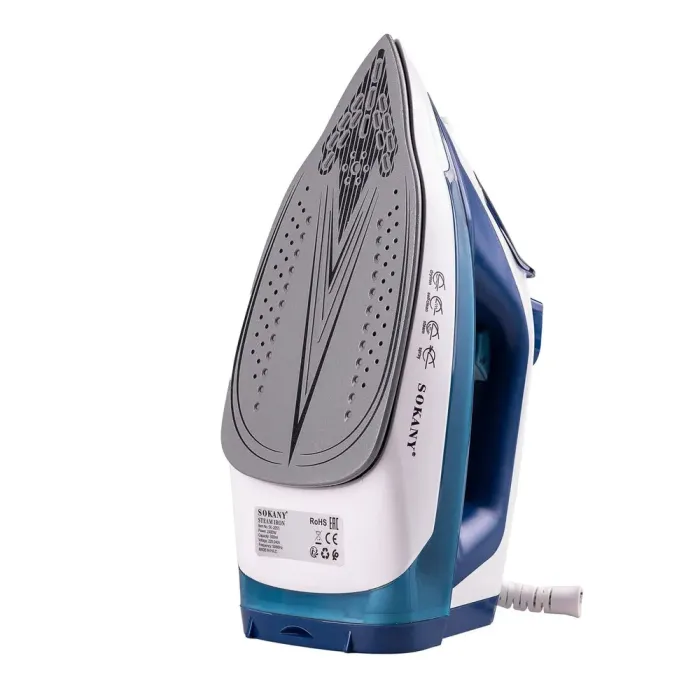 Утюг паровой ручной с антипригарным покрытием 2400 Вт SOKANY SL-2055A (SL2055AWBL) - изображение 3