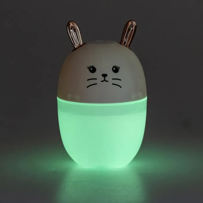 Зволожувач повітря для дому дитячий портативний USB 220 мл ароматичний дифузор з підсвічуванням Білий (HPBH17200W) - зображення 5