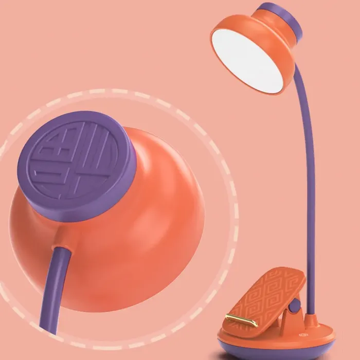 Лампа настільна з підставкою для телефона з акумулятором і USB лампа гнучка сенсорна 2 Вт GL-565 (GL565CV) - зображення 4