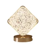 Нічник світлодіодний акумуляторний з USB настільний світильник сенсорний 3 режими роботи 3D Ромб 5 Вт DIAMOND (DIAMOND)