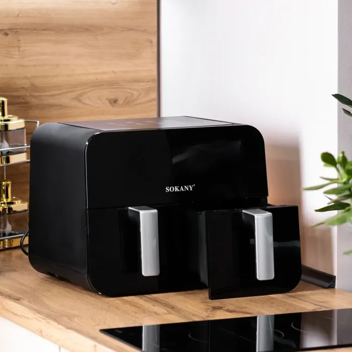 Аэрофритюрница электрическая аэрогриль 10л 2400Вт SOKANY SK-10005 (SK10005) - изображение 2