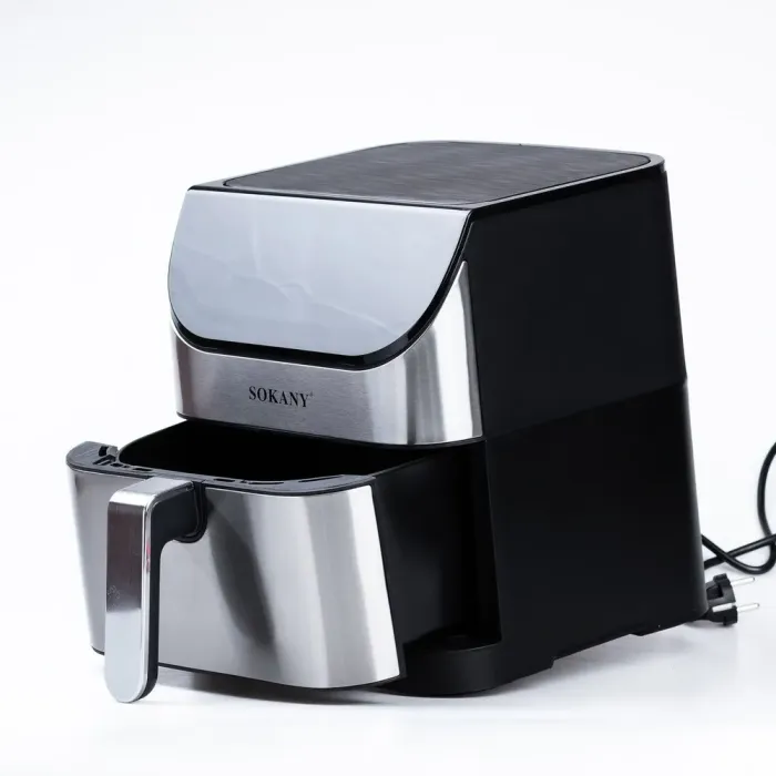 Аерофритниця електрична аерогриль з таймером та терморегулятором 7 л 1500 Вт сенсорний екран SOKANY SK-10006 (SK10006) - зображення 4