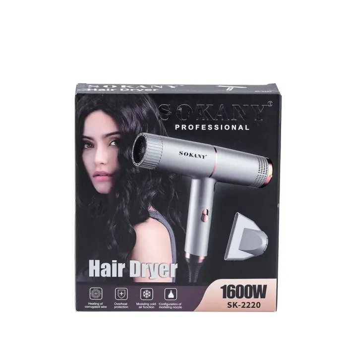 Фен для волосся професійний з концентратором 1600 Вт 3 температурні режими роботи Sokany SK-2220 (SK2220) - зображення 6