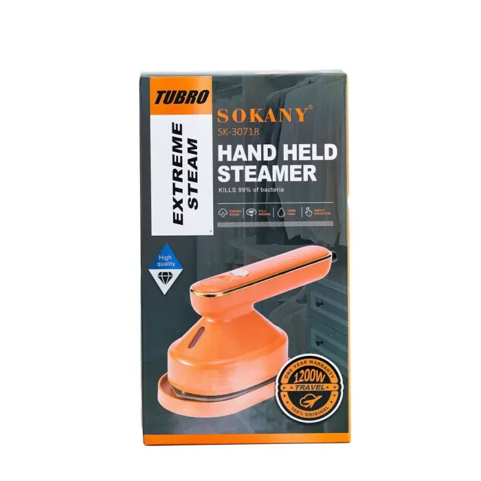 Праска відпарювач портативна дорожня, міні праска з парою, маленька дорожня праска SOKANY SK-3071W (SK3071R) - зображення 6